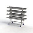 Raw material storage cart