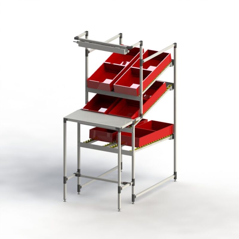 Montageplatz mit Kanban- / FIFO-Bestand – Bild 1