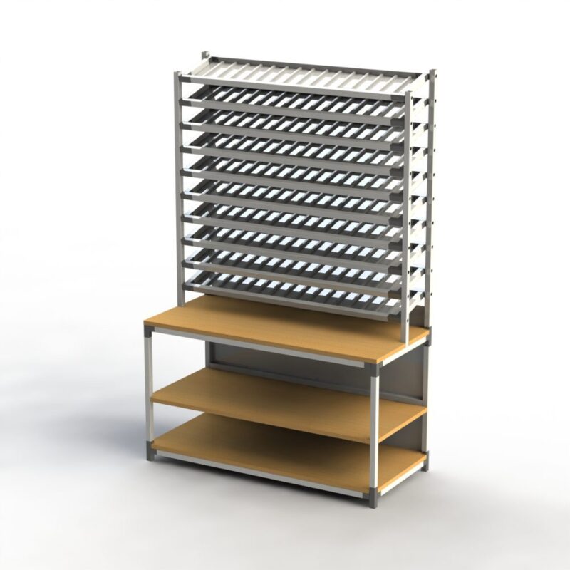 Scaffale con scomparti regolabili - immagine 1